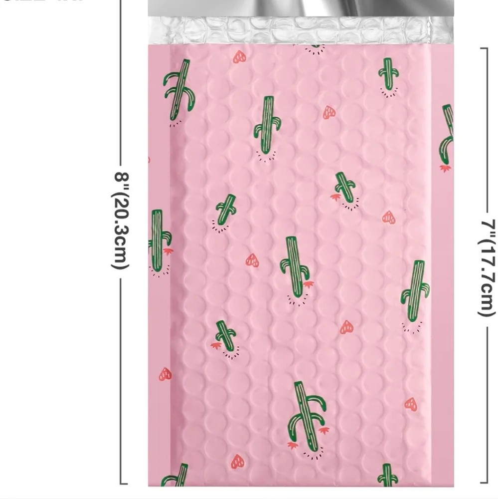 Cute Cactus bubble Polymailer packages